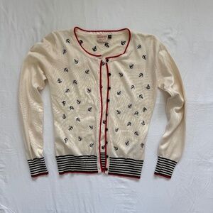 BANNED - Vintage Inspired Nautical Button Cardigan - Women M